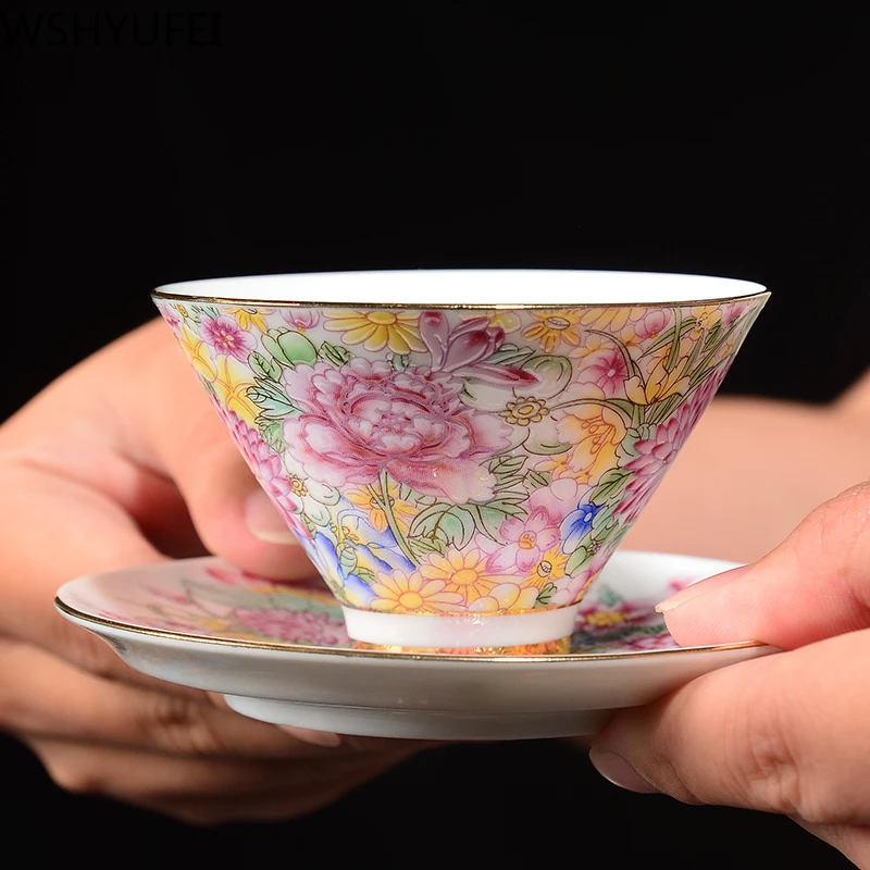 Handmade Ceramic Mug - Jingdezhen Ceramics Porcelain Hand Painted Teacup