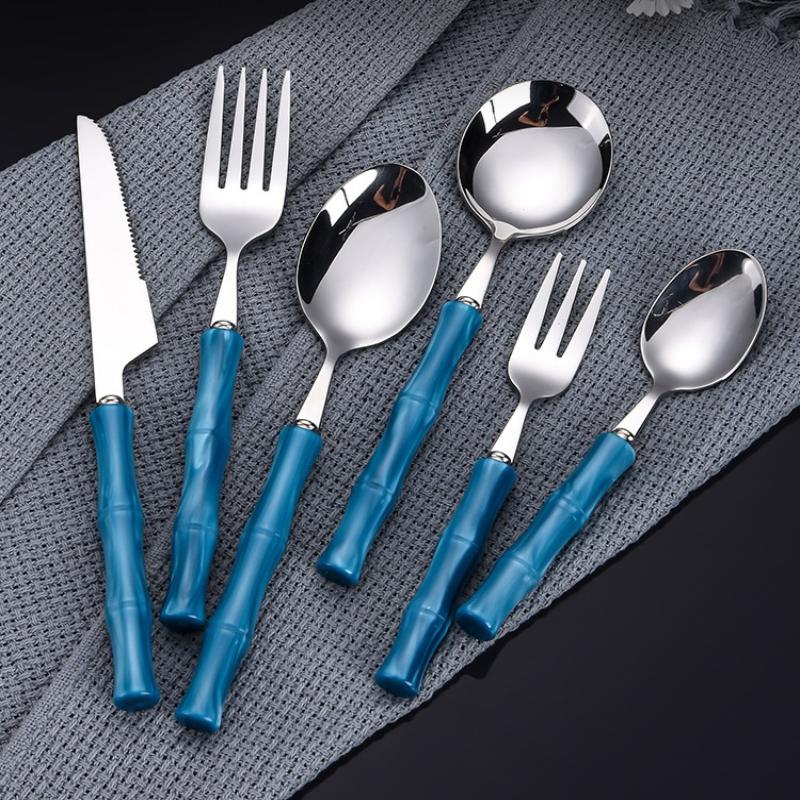 Durable Bamboo Handle Stainles – Bamboo Cutlery Set Bewertung und Preis