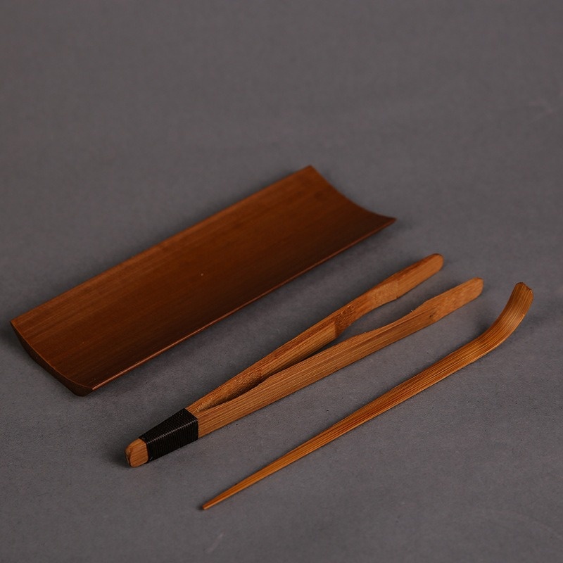 3/4/5Pcs Bamboo Carbonized Tea – Bamboo Cutlery Set Bewertung und Preis