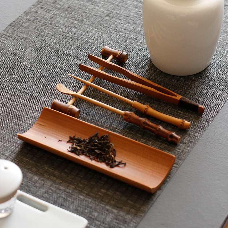 3/4/5Pcs Bamboo Carbonized Tea – Bamboo Cutlery Set Bewertung und Preis