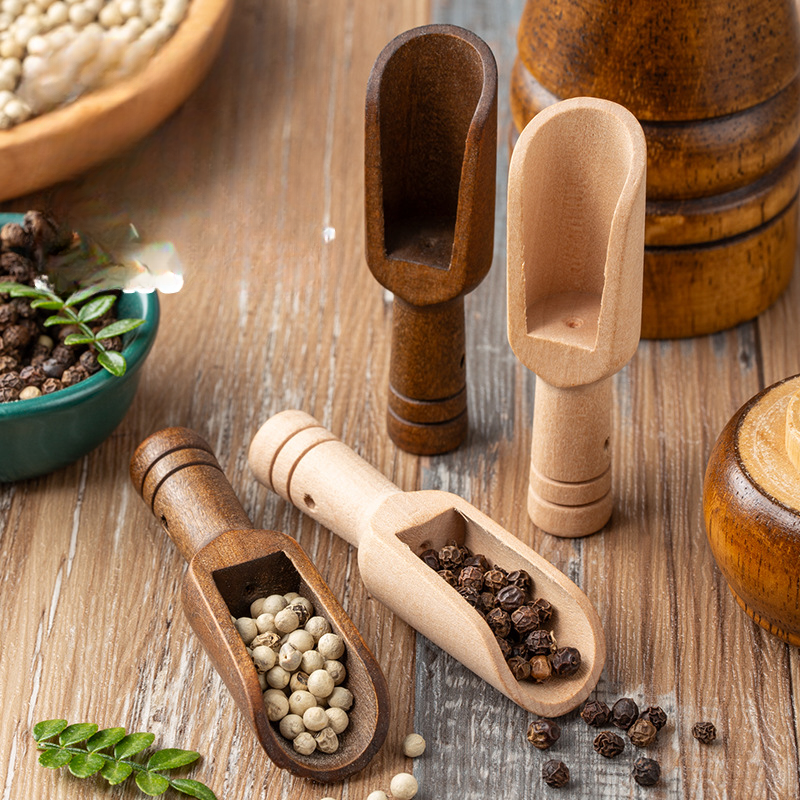 2/5pcs Wooden Handle Small Sal – Bamboo Cutlery Set Bewertung und Preis