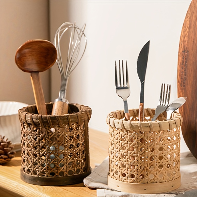 1pc Cutlery Stand - Multifunct – Bamboo Cutlery Set Bewertung und Preis
