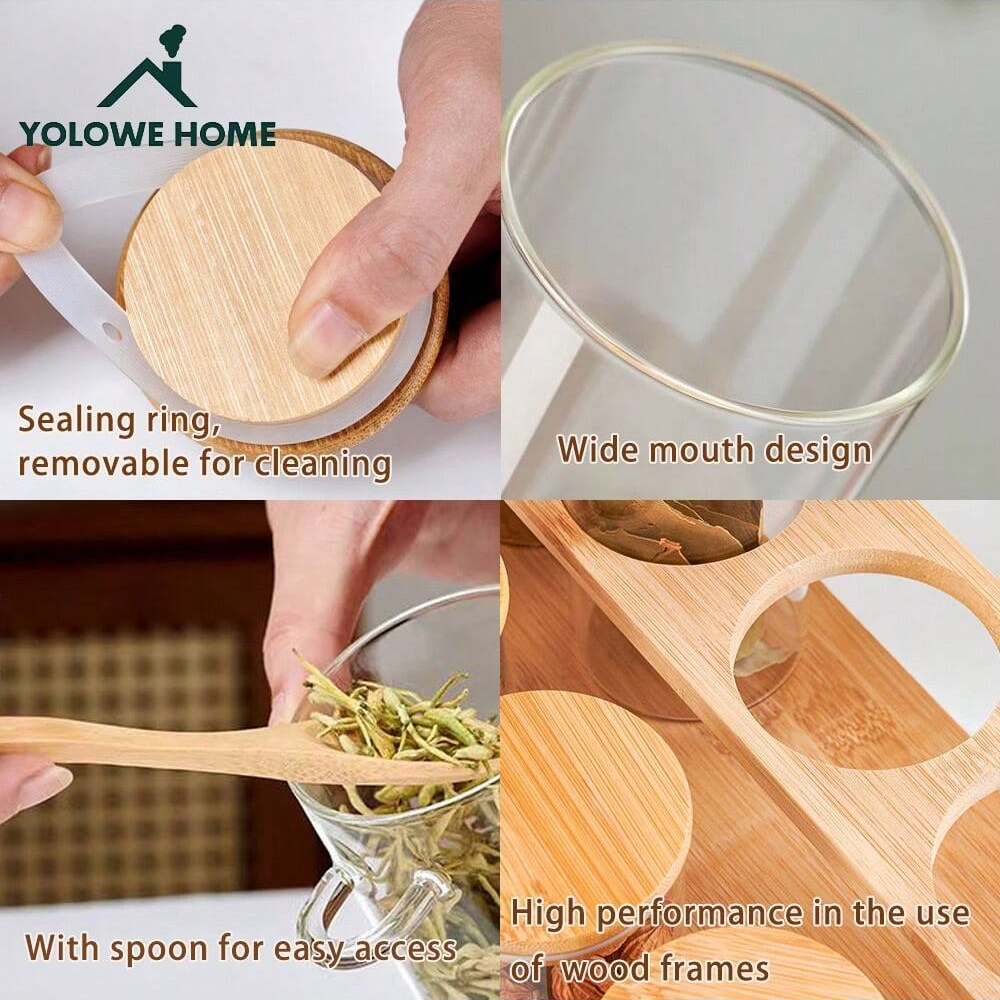 8-Piece Glass Storage Containe – Bamboo Cutlery Set Bewertung und Preis