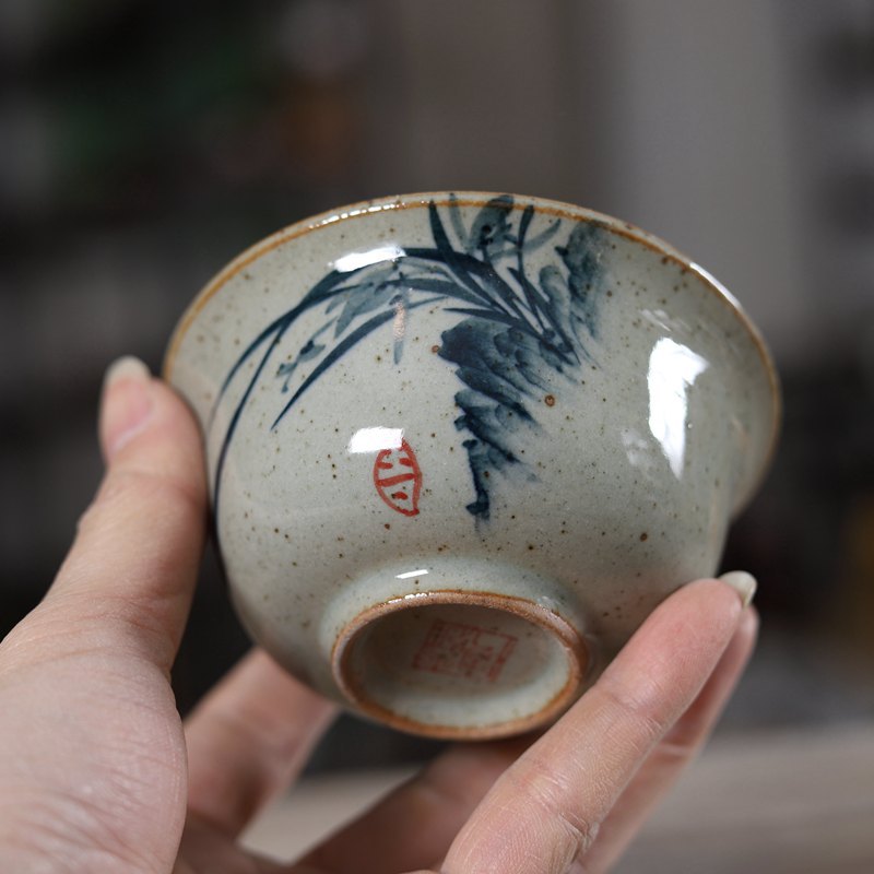 Handpainted Chinese Sancai Gai – Handmade Ceramic Mug Bewertung und Preis